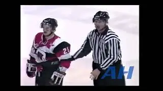 OHL Apr. 3, 2005 Barrie Colts v Ottawa 67's (R) B.J. Crombeen v Jeremy Akeson