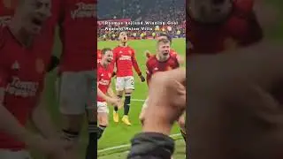 😱Rasmus hojlund goal vs Aston villa 🤯😳⚽🔥 #shorts