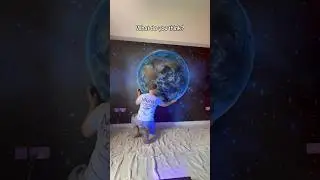 A family asked me to paint the &ldquo;Earth&rdquo; in their sons bedroom 🫣 #mural #earth