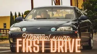 Toyota Soarer 1JZ R154 Swap PT2 - It's SO Much FASTER!! Custom Tailshaft And Gearbox Install