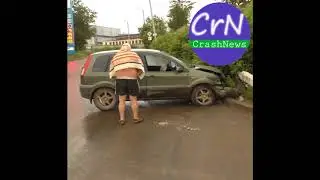 https://crashnews.org | Пьяный отец пятерых детей на машине врезался в стоб