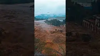 Current situation after heavy rain in chobar, Kathmandu Nepal #nepal #flood #kathmandunepal