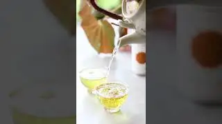 Pouring a golden cup of Sobacha Buckwheat Tea ✨ | Senbird Japanese Tea