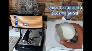 Cara Paling Mudah Steam Susu || Ferratti Ferro FCM3601 || Mesin Espresso di bawah 2jt - an