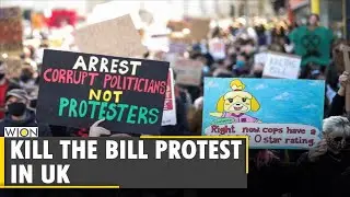 Kill The Bill Protest in UK: Police clash with protesters at a rally