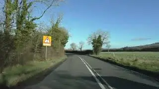 Driving On The B4632 From New Town Through Little Buckland To Broadway, England 29th December 2022