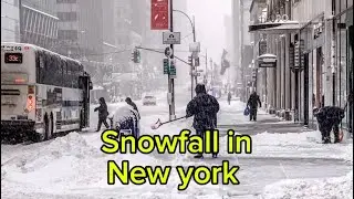 *New York City BIGGEST Snowstorm in 2026 NYC BLIZZARD Heavy Snowfall in Manhattan Snow Walk*