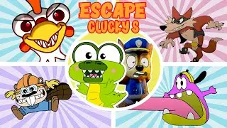 🐊🍗Crocky Escapes Clucky's Evil Restaurant - Scary Roblox Escape Adventure