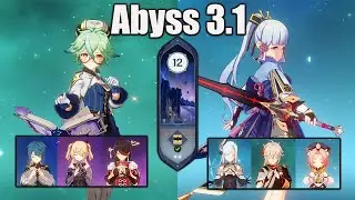 C4 Sucrose Taser And C0 Ayaka Mono Cryo Team Floor 12 Spiral Abyss 3.1