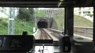 Train Driver's View of Tokyu Denentoshi Line (Mizonokuchi to Kajigaya) Japanese Train