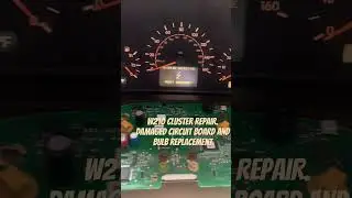 Mercedes E320 instrument cluster fault.