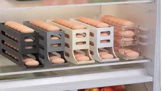 4-layer Version Slide Egg Storage Box Refrigerator Side Door Storage Box.