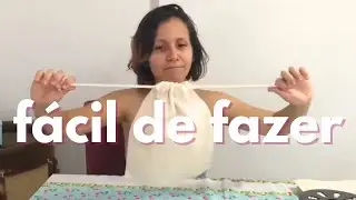 Saquinho de Tecido Sem Costura {DIY}