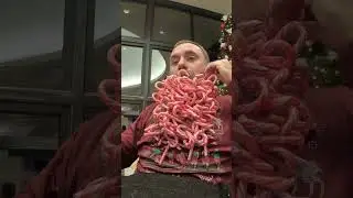 Most candy canes in a beard - 200 by Joel Strasser 🍭