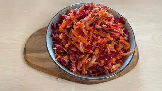How you prepare easy and fast salad only with three Ingrediens beetroot salad so colorful and tasty