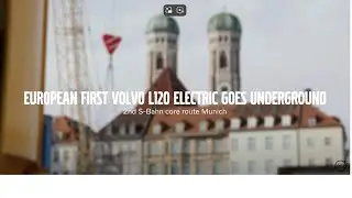 Europe&rsquo;s first fully electric large Volvo wheel loader &ndash; at work beneath Munich&rsquo;s city center!