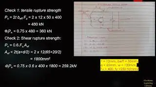 Tension member pin connection-part 2 | Tension member Design | AISC | Civilions Learning Library