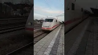 Ausfahrt eines ICE 1 der DB aus München-Pasing