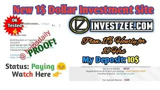 New 1$ Hyip Investment Site Investzee.com. 0 Day's | My Deposit: 10$ | Status Good! Hyips daily