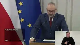 Kurpie w Senacie - uchwała w 140. rocznicę urodzin Adama Chętnika, Senator Krzysztof Bieńkowski