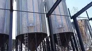 Grain Silos 2-1000T+3-500T +1x150T galvanized Steel Silos