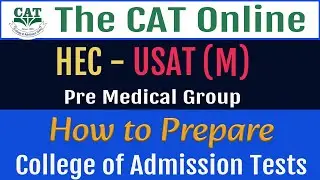 HEC USAT  M (Pre Medical Group) preparation. Syllabus and past paper sample question.