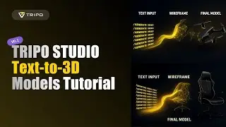 🎥 Tripo Studio Tutorial | Text-to-3D Model Generation