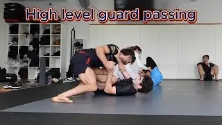 High level guard passing (rolling footage)
