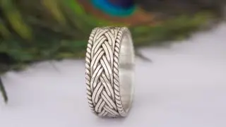Designer Spinner Ring/short video/ silver ring making/how it's made/jewelry making/