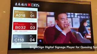 Brightsign Digital Signage System & Queuing System for DBS
