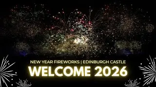 New Year Fireworks at Edinburgh Castle