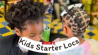 KIDS STARTER LOC TUTORIAL ‼️‼️‼️ #locs #kidslocs #kidlocstyles #locstyles