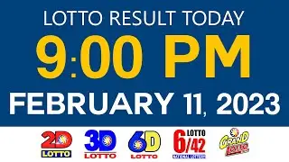 Lotto Result Today February 11 2023 9pm Ez2 Swertres 2D 3D 6D 6/42 6/55 PCSO