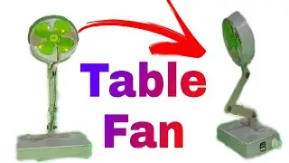 How To Make Mini Table Fan | How To Make Rechargeable Table Fan | Table Fan