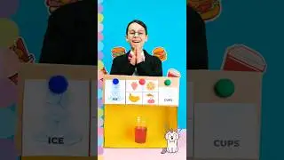 🥤📦 Cardboard Soda Machine! Fun Drink Time 😄✨ #DIY #Kids #Shorts