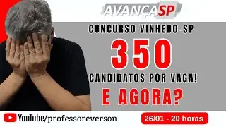 🔥LIVE #186– BANCA AVANÇA-SP -  VINHEDO - COMO SUPERAR UMA CONCORRÊNCIA MUITO ALTA COM A MATEMÁTICA