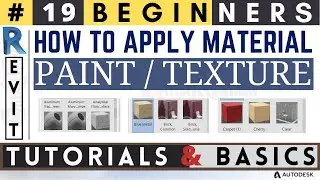 #19  Beginners / PAINTS / TEXTURE / MATERIAL / Revit Tutorials & Basics / in Hindi #learn#createghar