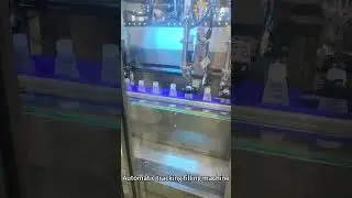 #Fully automatic 4 head #tracking filling machine, #Bottle liquid filling machine #factory #shorts
