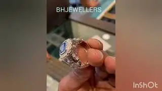 #platinum ring#blue sapphire#diamonds.....