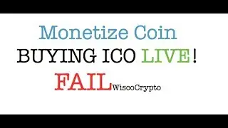 Monetize Coin Ico, Buy Fail
