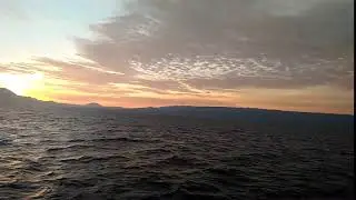 BEAUTIFUL SUNSET AT LAKE TOBA. (WONDERFUL INDONESIA)