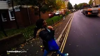 Silly Pedestrian Near Miss 