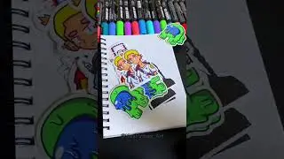 I Turned My Art into Stickers! Giveaway Time!! (#shorts)