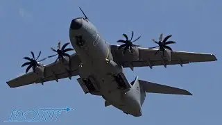 Airbus A400M Atlas AWESOME OVERHEAD TAKEOFF!