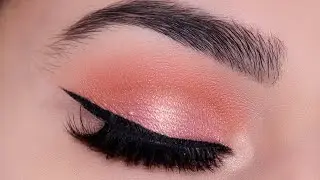 Peach Glam Eye Makeup Tutorial