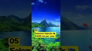 Top 10 Countries With Most Rainfall 😳   #viral #topten #fact #top10 #countries #rain #shorts