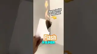 Why Flash Paper Burns So Fast (The Science of Nitrocellulose!) #science #space #stem #chemistry #fyp