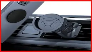Durable Silicone Car Phone Mount with Upgraded Metal Hook for Secure Vent Grip