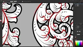 Hand Drawn Vector Scroll Art for Laser Engraving | Design Bundle by Fragout Firearms