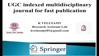 UGC indexed journal || Fast publication || Multidisciplinary journal || Springer || Free Journal
